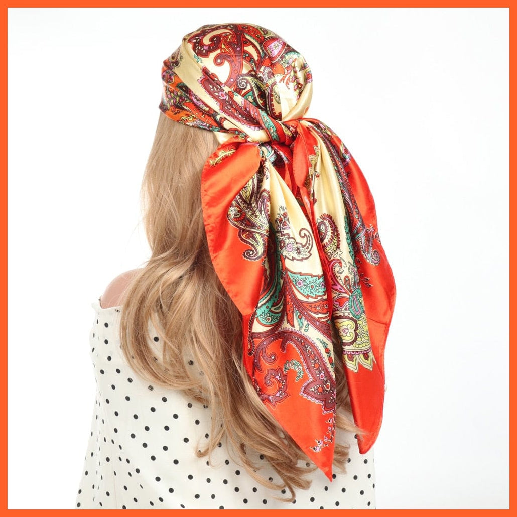 whatagift.com.au Women's Scarf Women Luxury Silk Scarves | Summer Fashion Bandanas Designer Hijab