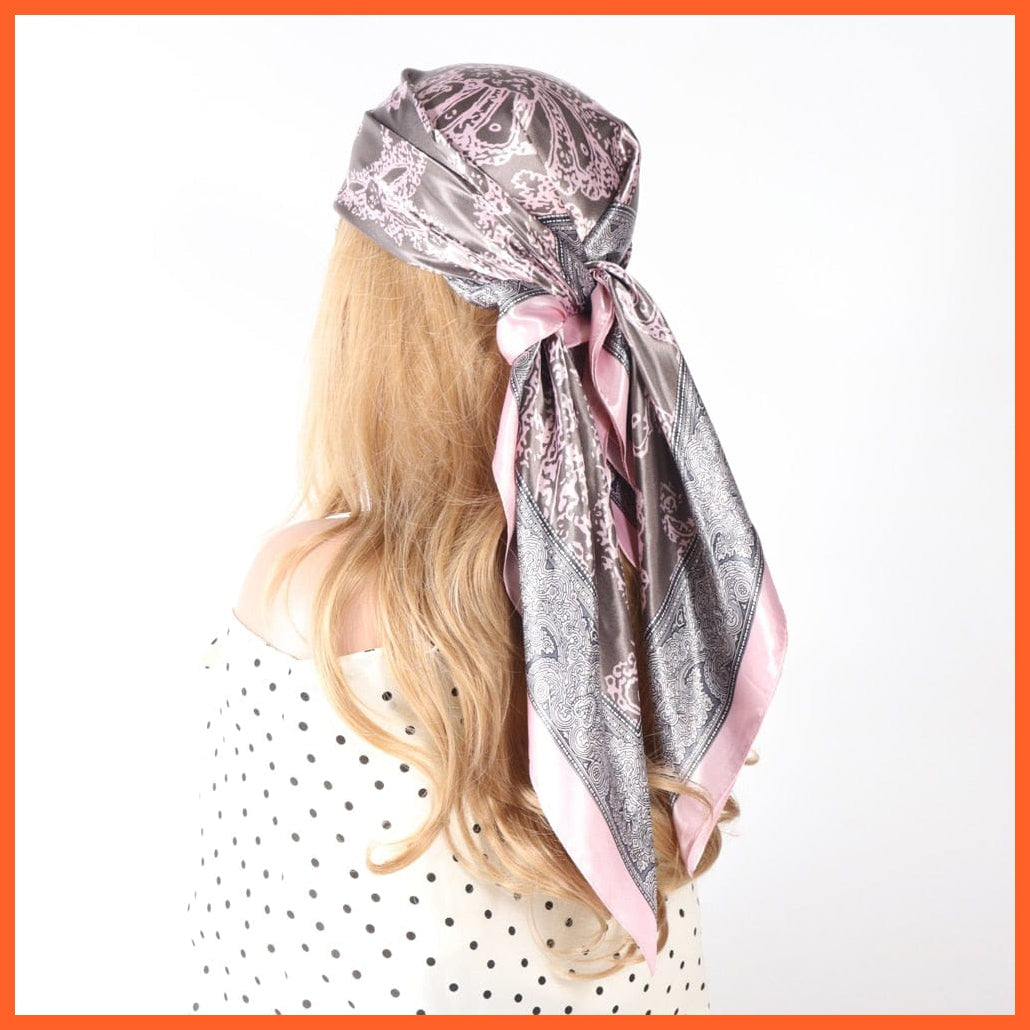 whatagift.com.au Women's Scarf Women Luxury Silk Scarves | Summer Fashion Bandanas Designer Hijab