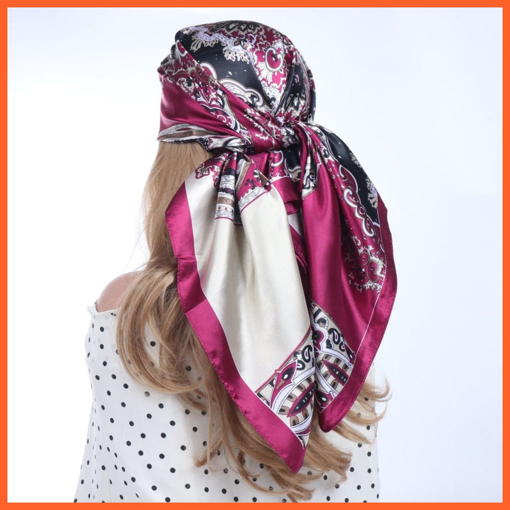 whatagift.com.au Women's Scarf Women Luxury Silk Scarves | Summer Fashion Bandanas Designer Hijab