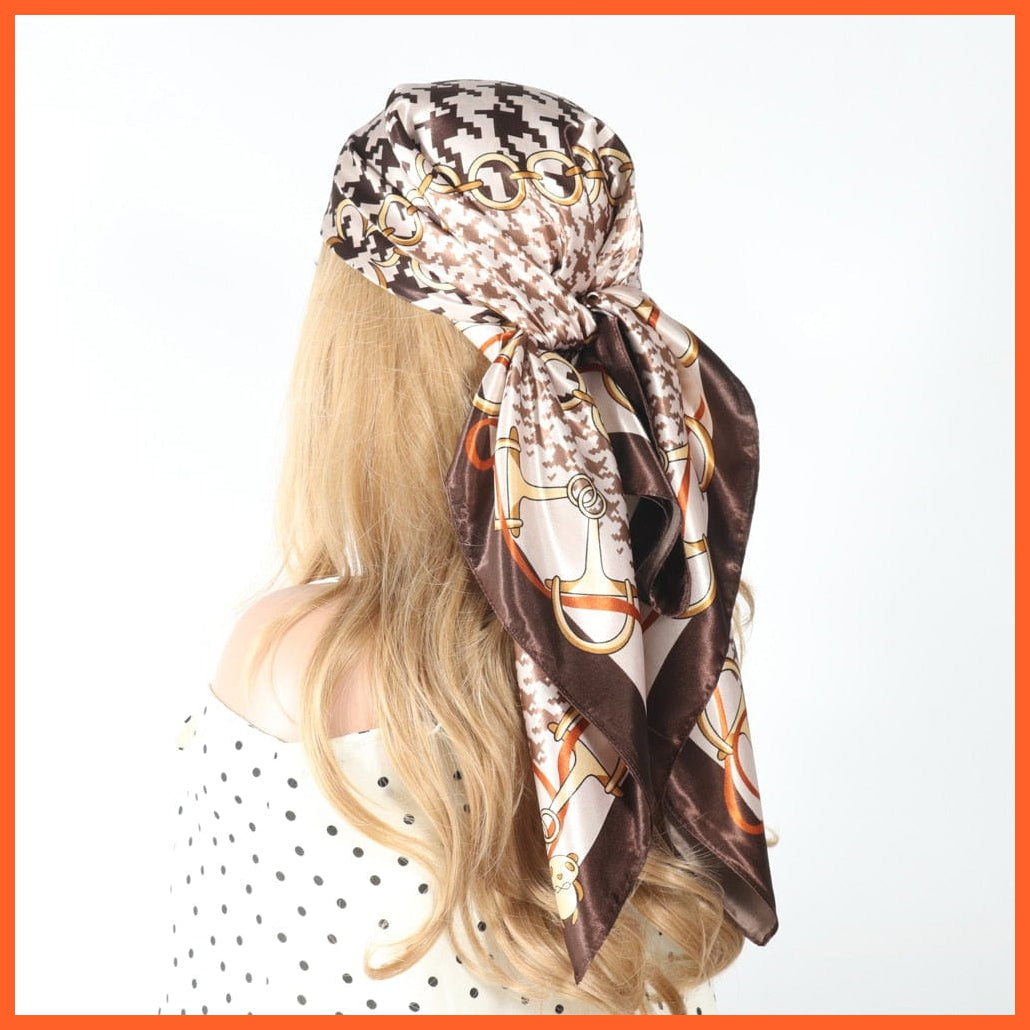 whatagift.com.au Women's Scarf Women Luxury Silk Scarves | Summer Fashion Bandanas Designer Hijab