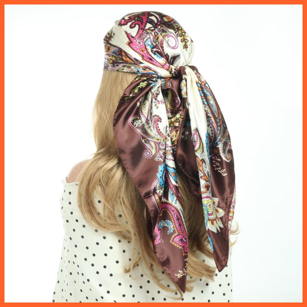 whatagift.com.au Women's Scarf Women Luxury Silk Scarves | Summer Fashion Bandanas Designer Hijab