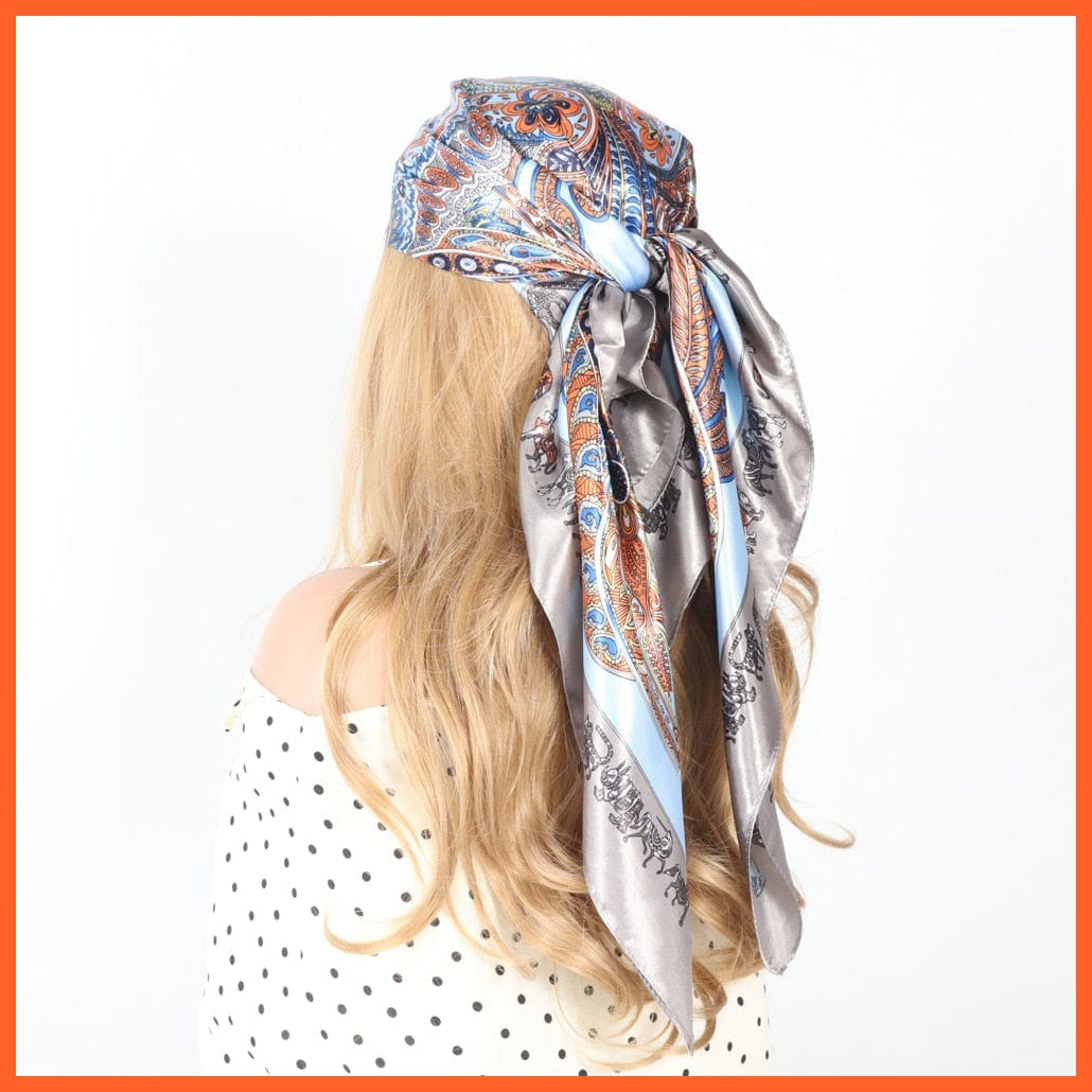 whatagift.com.au Women's Scarf Women Luxury Silk Scarves | Summer Fashion Bandanas Designer Hijab