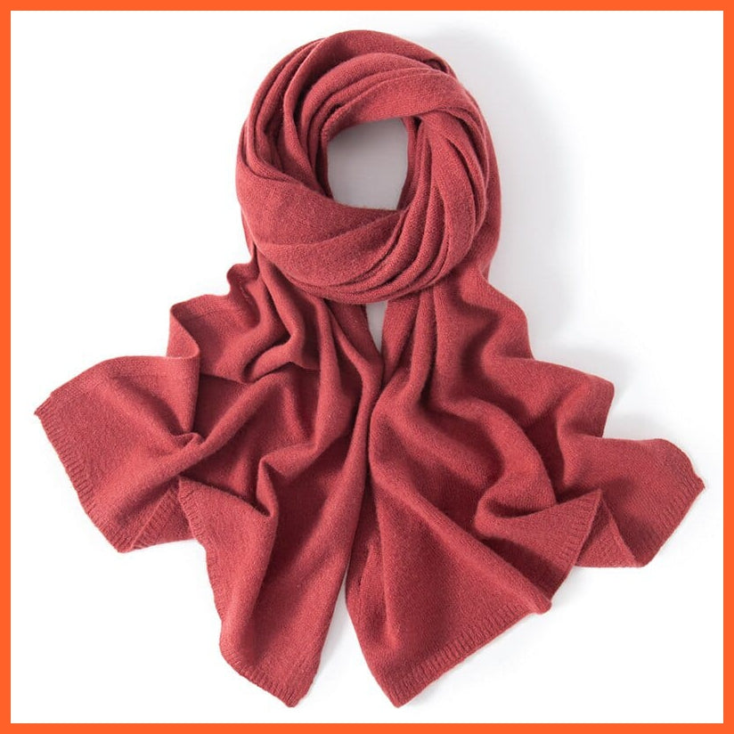 whatagift.com.au Women's Scarf Women's Pashmina Knitted Scarf | Winter Pure Cashmere Soft Scarves