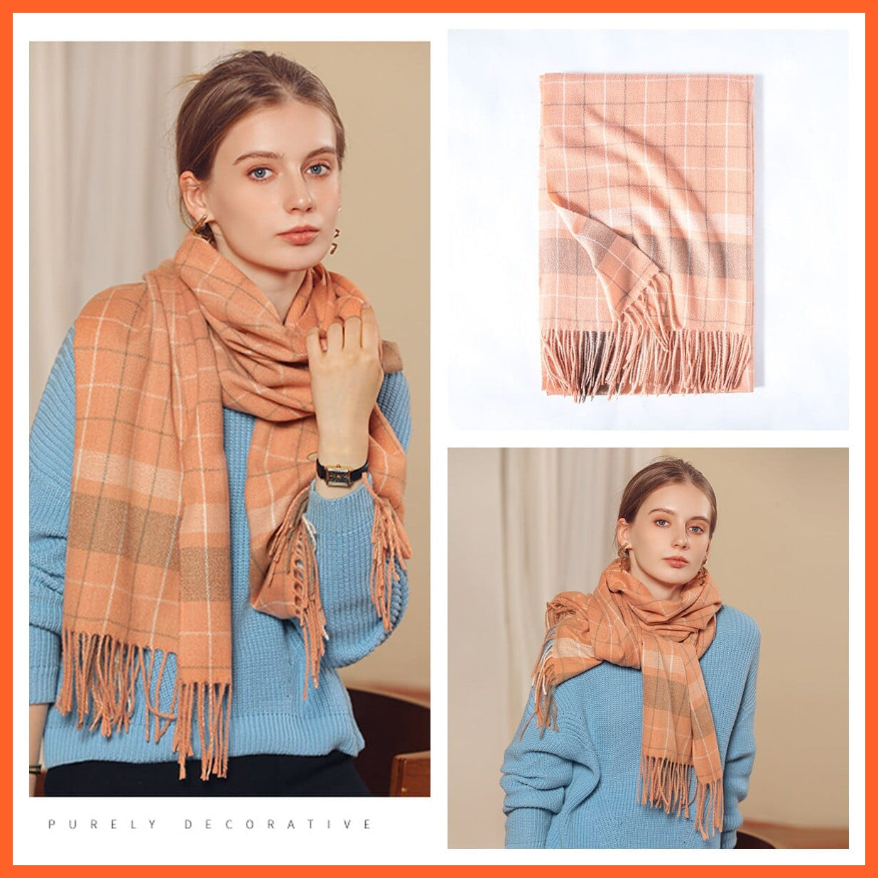 whatagift.com.au Women's Scarf Women's Winter Scarf | Cashmere Muffler Wraps