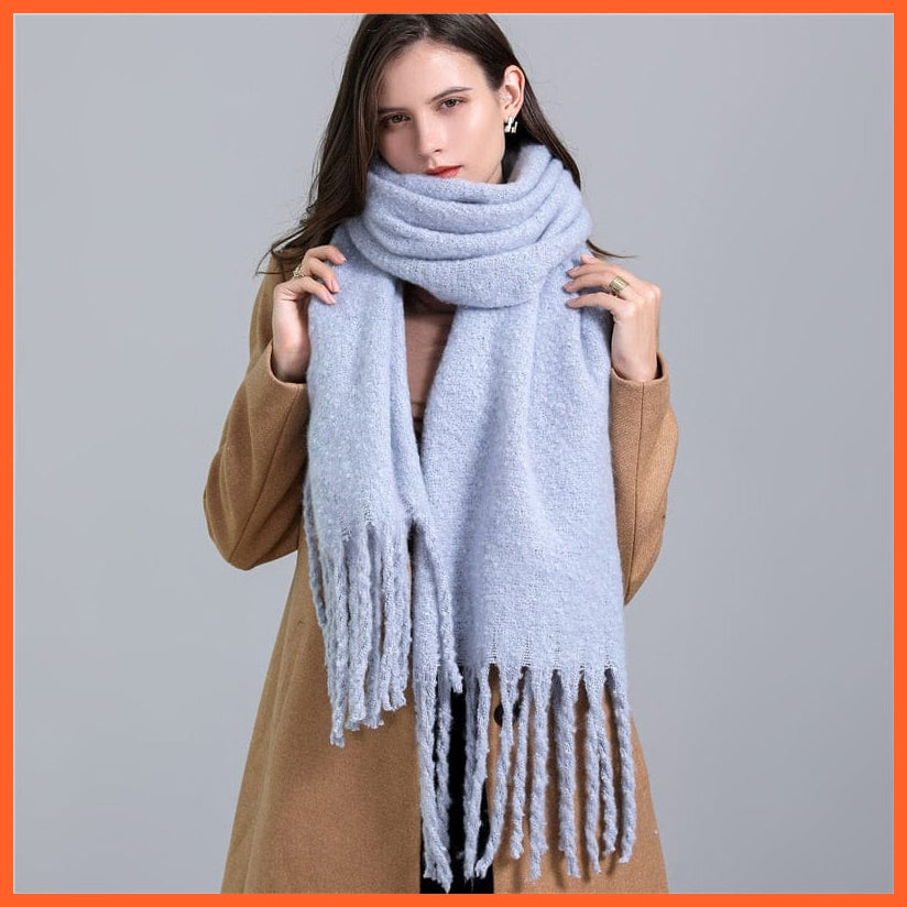 whatagift.com.au Women's Scarf WT56-6 New Women's Plaid Scarf Winter Pashmina Shawls | Cashmere Thick Warm Scarves