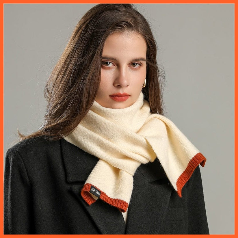 whatagift.com.au Women's Scarf WYD12-1 Winter Knitted Scarf for Women | Warm Woolen Soft Cashmere Shawl