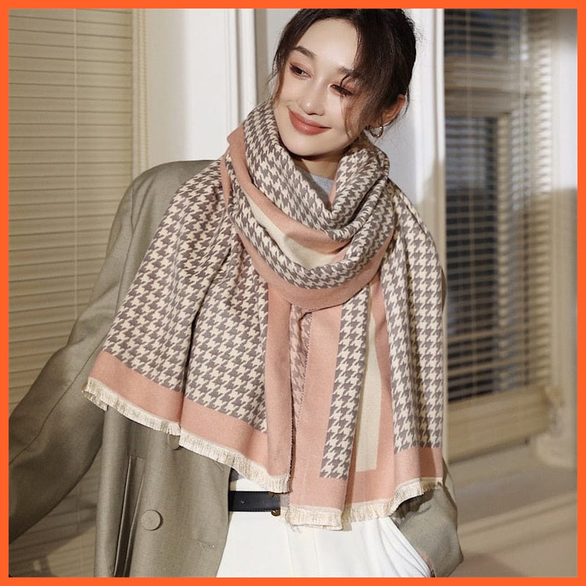 whatagift.com.au Women's Scarf WYT11-1 Warm Winter Scarf Cashmere Women's Pashmina Design Print Shawl Wraps