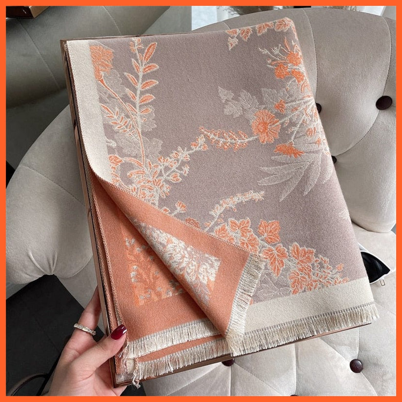 whatagift.com.au Women's Scarf WYT26-4 Warm Winter Scarf Cashmere Women's Pashmina Design Print Shawl Wraps