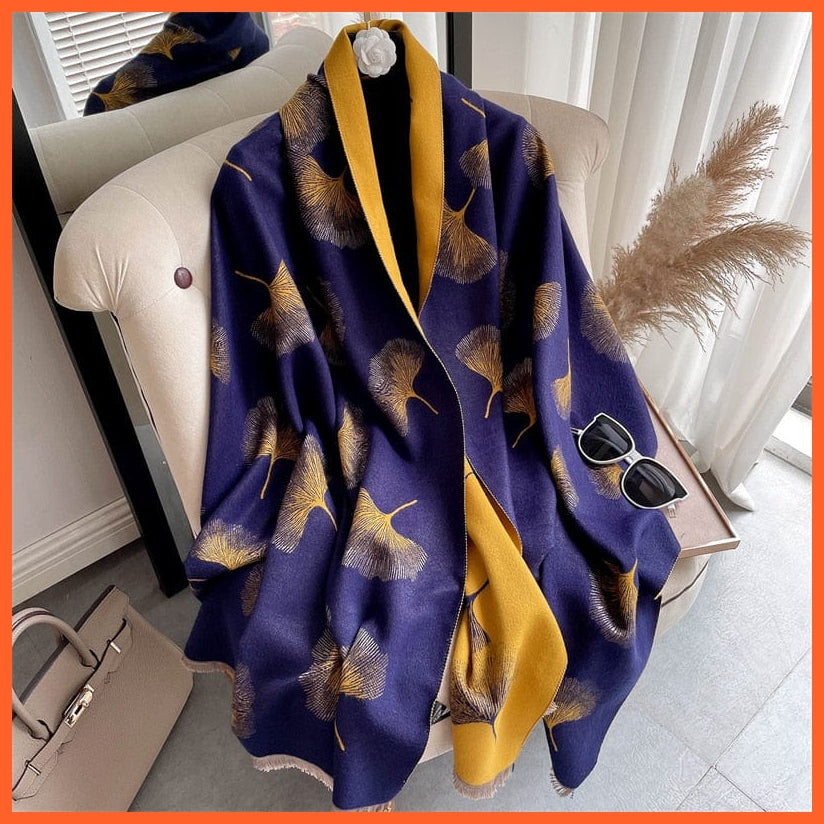whatagift.com.au Women's Scarf WYT30-2 Warm Winter Scarf Cashmere Women's Pashmina Design Print Shawl Wraps