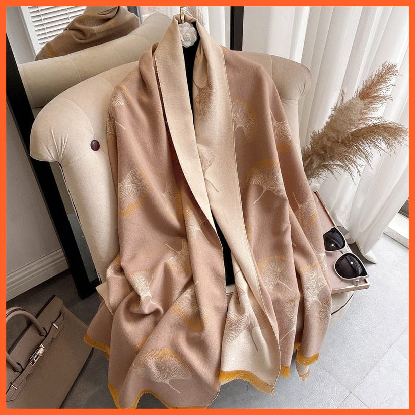 whatagift.com.au Women's Scarf WYT30-3 Warm Winter Scarf Cashmere Women's Pashmina Design Print Shawl Wraps