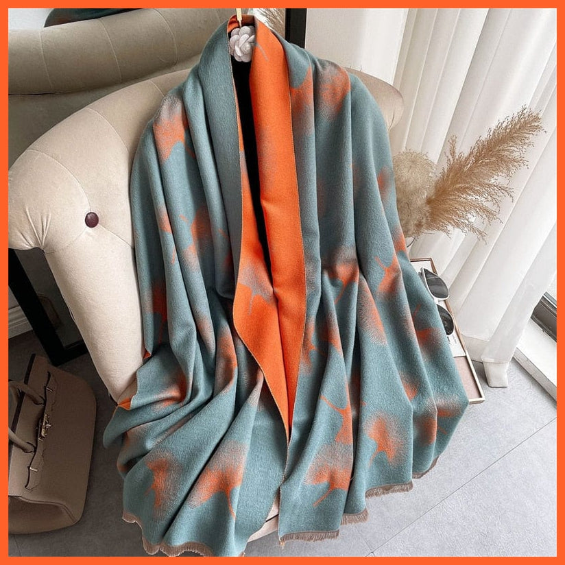 whatagift.com.au Women's Scarf WYT30-4 Warm Winter Scarf Cashmere Women's Pashmina Design Print Shawl Wraps