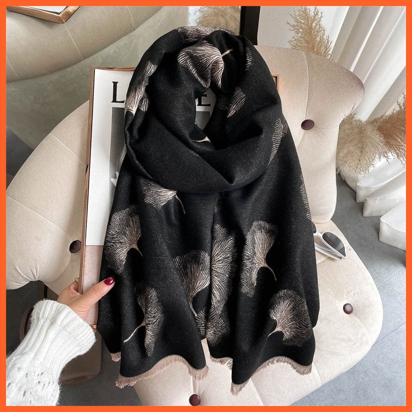 whatagift.com.au Women's Scarf WYT30-5 Warm Winter Scarf Cashmere Women's Pashmina Design Print Shawl Wraps