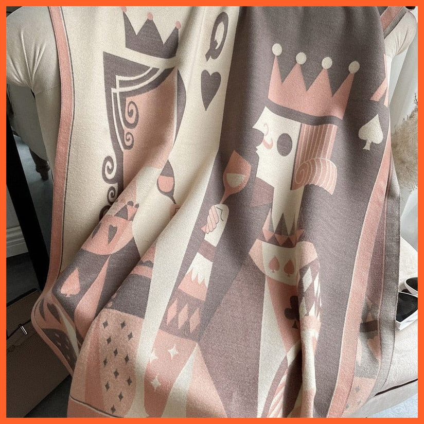 whatagift.com.au Women's Scarf WYT6-5 Warm Winter Scarf Cashmere Women's Pashmina Design Print Shawl Wraps