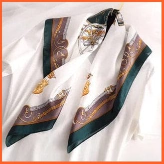 whatagift.com.au Women Scarf 28 / 70X70cm Fashion Silk Satin Hair Scarf Women Handkerchief Printed Square Head Bandana