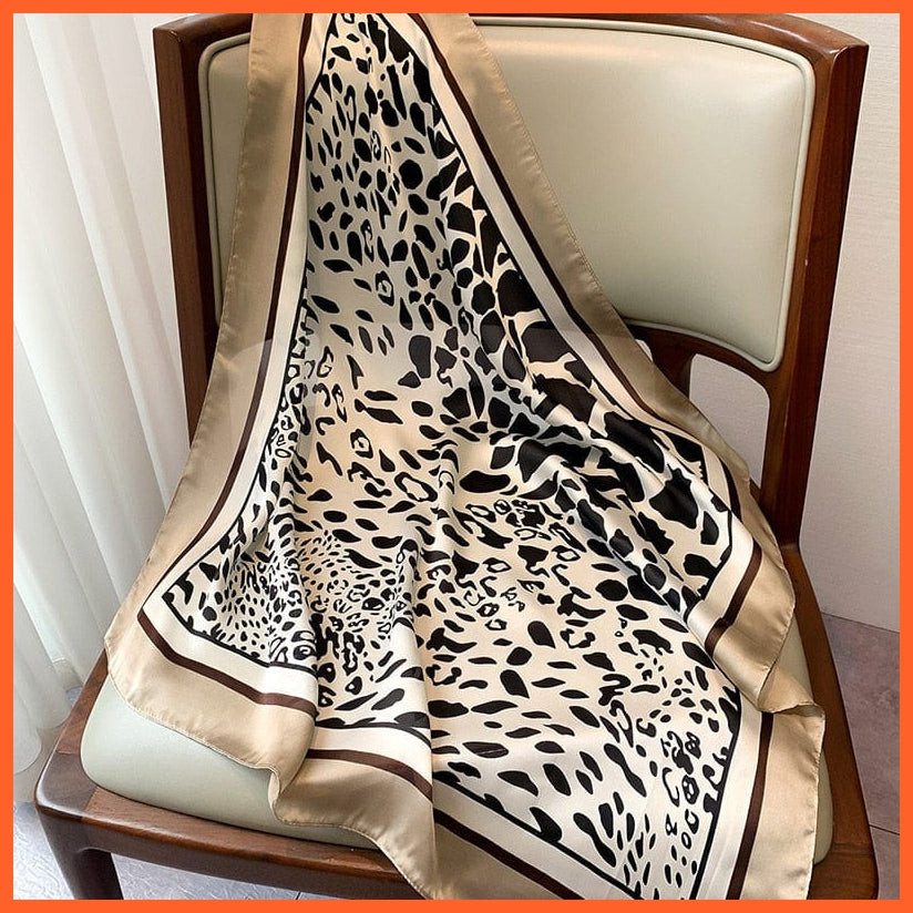 whatagift.com.au Women Scarf Copy of Silk Satin Scarf Women Handkerchief Printed Square Head Bandana Muffler Hijab