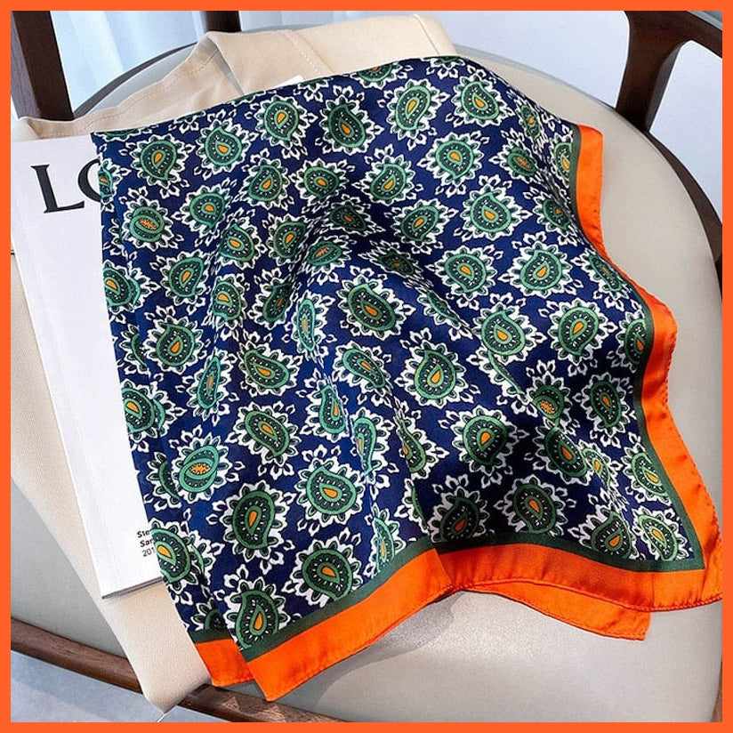 whatagift.com.au Women Scarf Copy of Silk Satin Scarf Women Handkerchief Printed Square Head Bandana Muffler Hijab