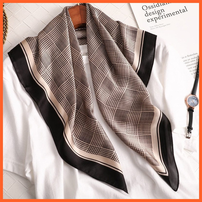 whatagift.com.au Women Scarf Copy of Silk Satin Scarf Women Handkerchief Printed Square Head Bandana Muffler Hijab