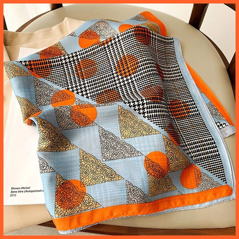 whatagift.com.au Women Scarf Copy of Silk Satin Scarf Women Handkerchief Printed Square Head Bandana Muffler Hijab