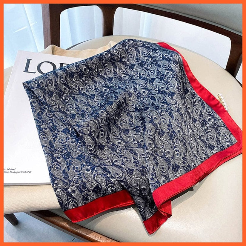 whatagift.com.au Women Scarf Copy of Silk Satin Scarf Women Handkerchief Printed Square Head Bandana Muffler Hijab