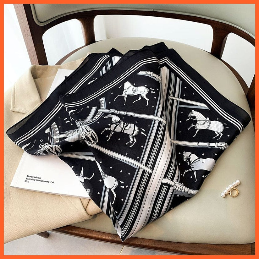 whatagift.com.au Women Scarf Copy of Silk Satin Scarf Women Handkerchief Printed Square Head Bandana Muffler Hijab