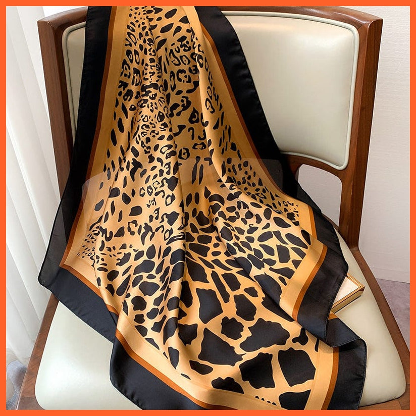 whatagift.com.au Women Scarf Copy of Silk Satin Scarf Women Handkerchief Printed Square Head Bandana Muffler Hijab