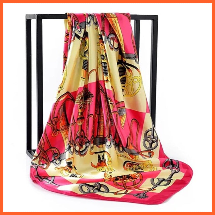 whatagift.com.au Women Scarf Copy of Silk Scarf Women Print Hair Neck Square Shawl Bandanna Hijab Handkerchief