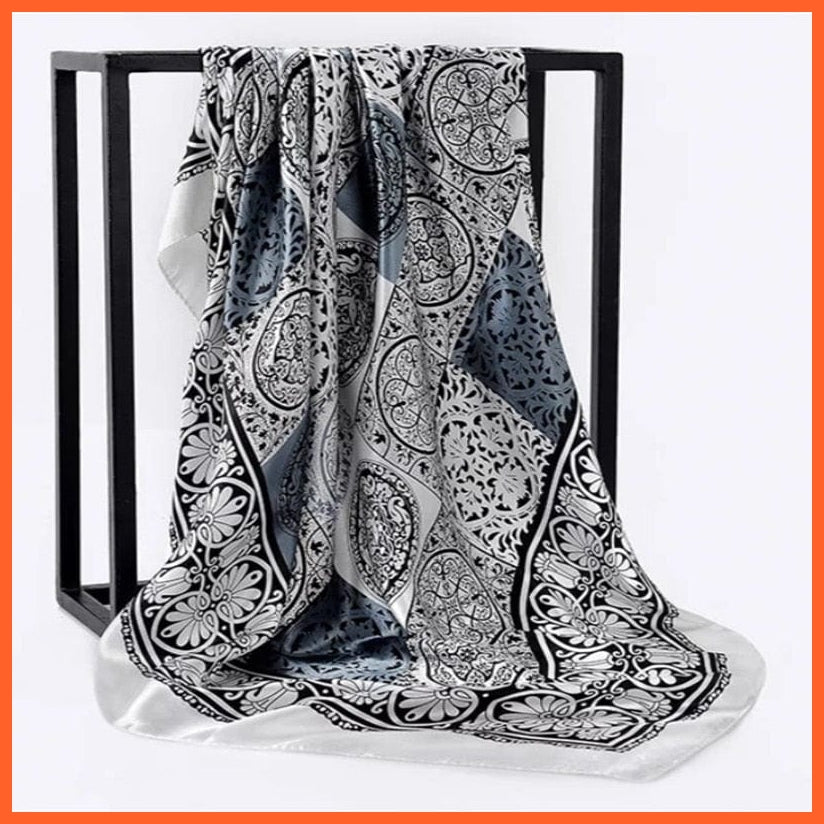 whatagift.com.au Women Scarf Copy of Silk Scarf Women Print Hair Neck Square Shawl Bandanna Hijab Handkerchief