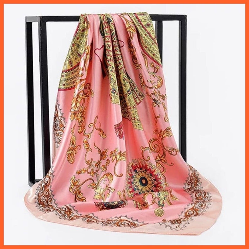 whatagift.com.au Women Scarf Copy of Silk Scarf Women Print Hair Neck Square Shawl Bandanna Hijab Handkerchief