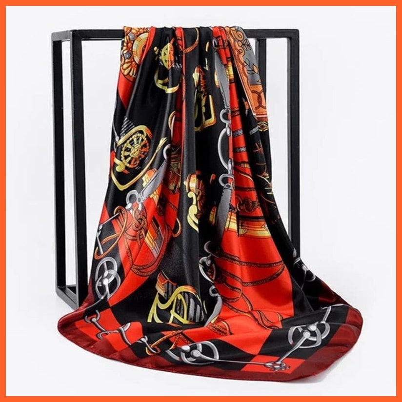 whatagift.com.au Women Scarf Copy of Silk Scarf Women Print Hair Neck Square Shawl Bandanna Hijab Handkerchief
