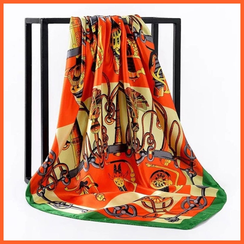 whatagift.com.au Women Scarf Copy of Silk Scarf Women Print Hair Neck Square Shawl Bandanna Hijab Handkerchief