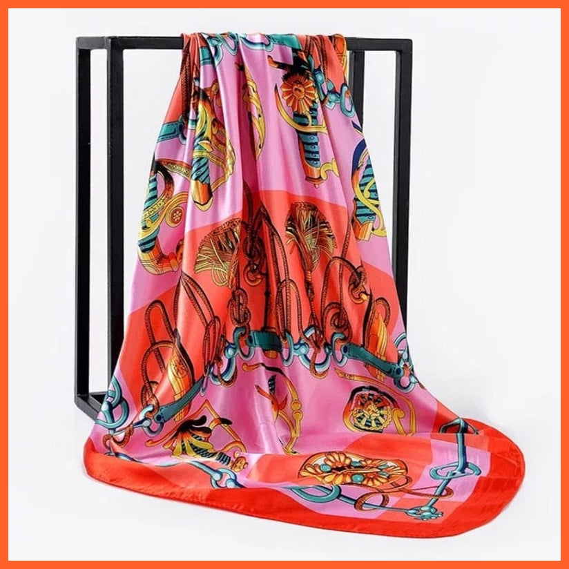 whatagift.com.au Women Scarf Copy of Silk Scarf Women Print Hair Neck Square Shawl Bandanna Hijab Handkerchief