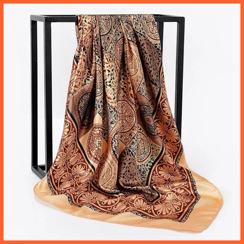 whatagift.com.au Women Scarf Copy of Silk Scarf Women Print Hair Neck Square Shawl Bandanna Hijab Handkerchief