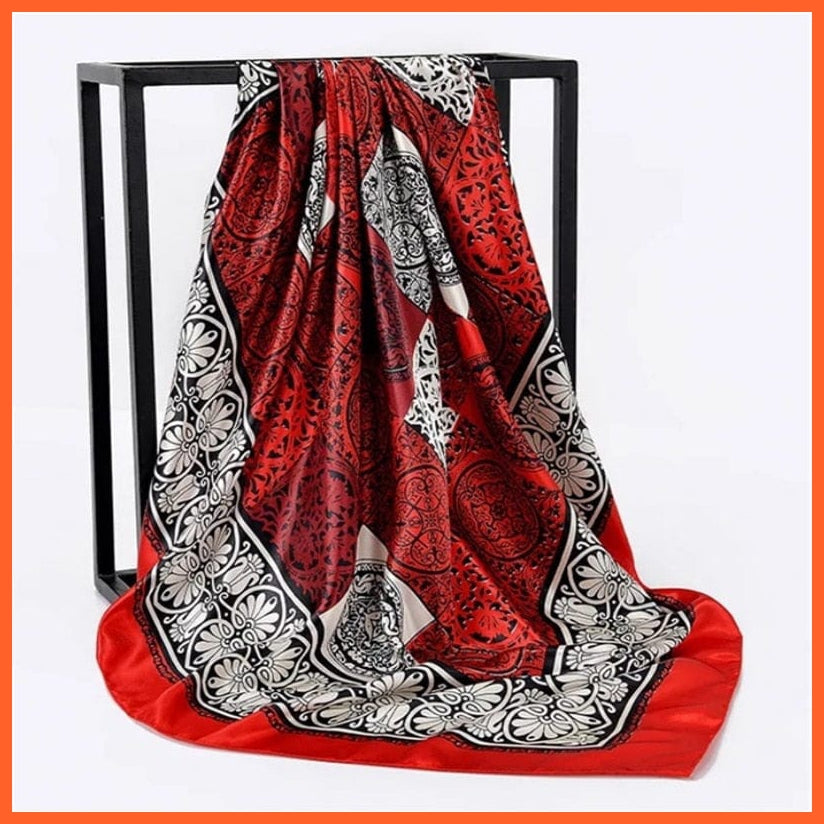 whatagift.com.au Women Scarf Copy of Silk Scarf Women Print Hair Neck Square Shawl Bandanna Hijab Handkerchief