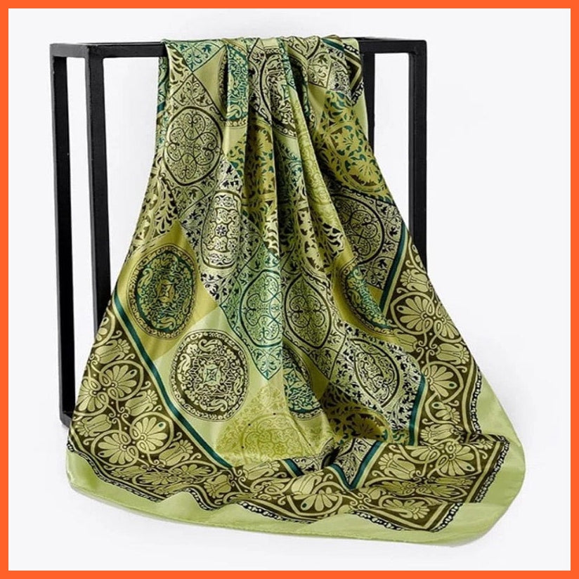 whatagift.com.au Women Scarf Copy of Silk Scarf Women Print Hair Neck Square Shawl Bandanna Hijab Handkerchief