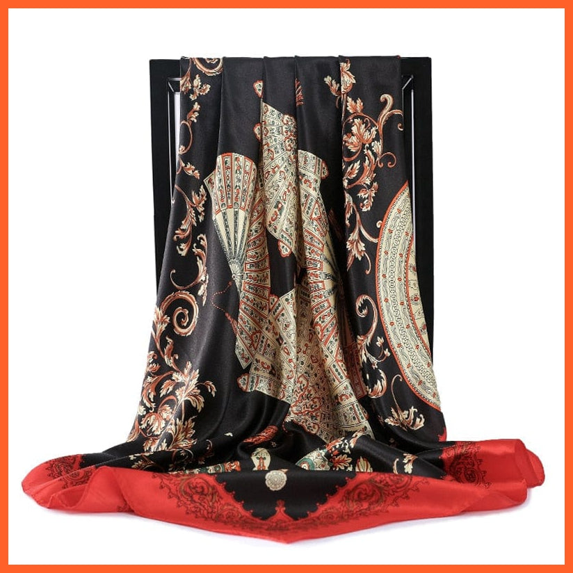 whatagift.com.au Women Scarf Copy of Silk Scarf Women Print Hair Neck Square Shawl Bandanna Hijab Handkerchief