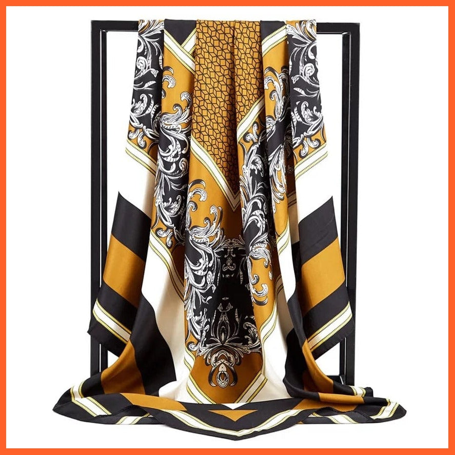 whatagift.com.au Women Scarf Copy of Silk Scarf Women Print Hair Neck Square Shawl Bandanna Hijab Handkerchief