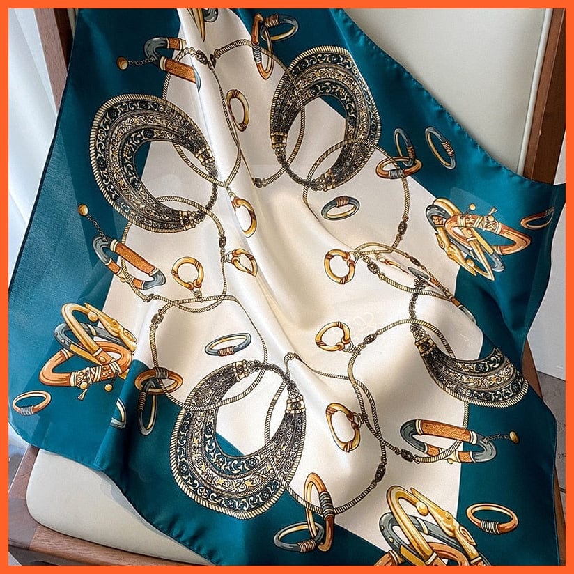 whatagift.com.au Women Scarf Fashion Silk Satin Hair Scarf Women Handkerchief Printed Square Head Bandana