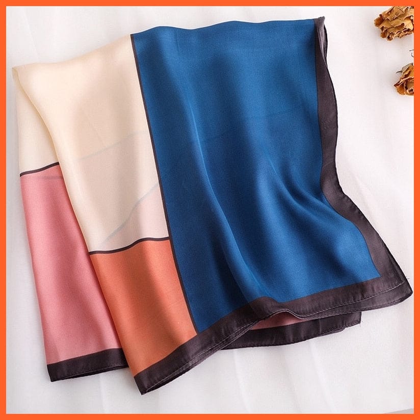 whatagift.com.au Women Scarf Fashion Silk Satin Hair Scarf Women Handkerchief Printed Square Head Bandana