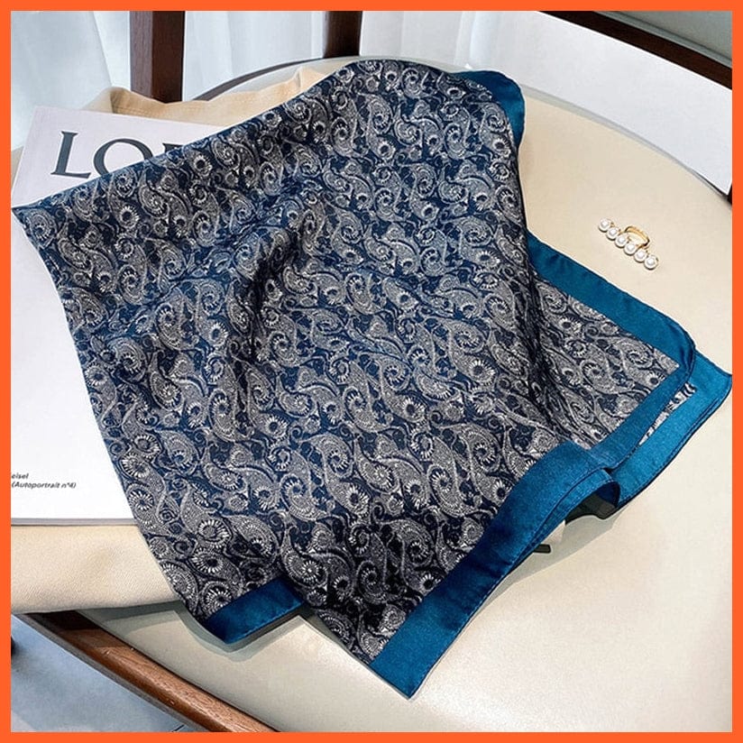 whatagift.com.au Women Scarf Fashion Silk Satin Hair Scarf Women Handkerchief Printed Square Head Bandana