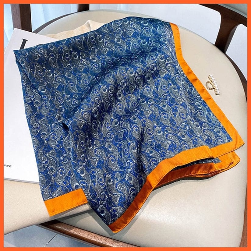 whatagift.com.au Women Scarf Fashion Silk Satin Hair Scarf Women Handkerchief Printed Square Head Bandana