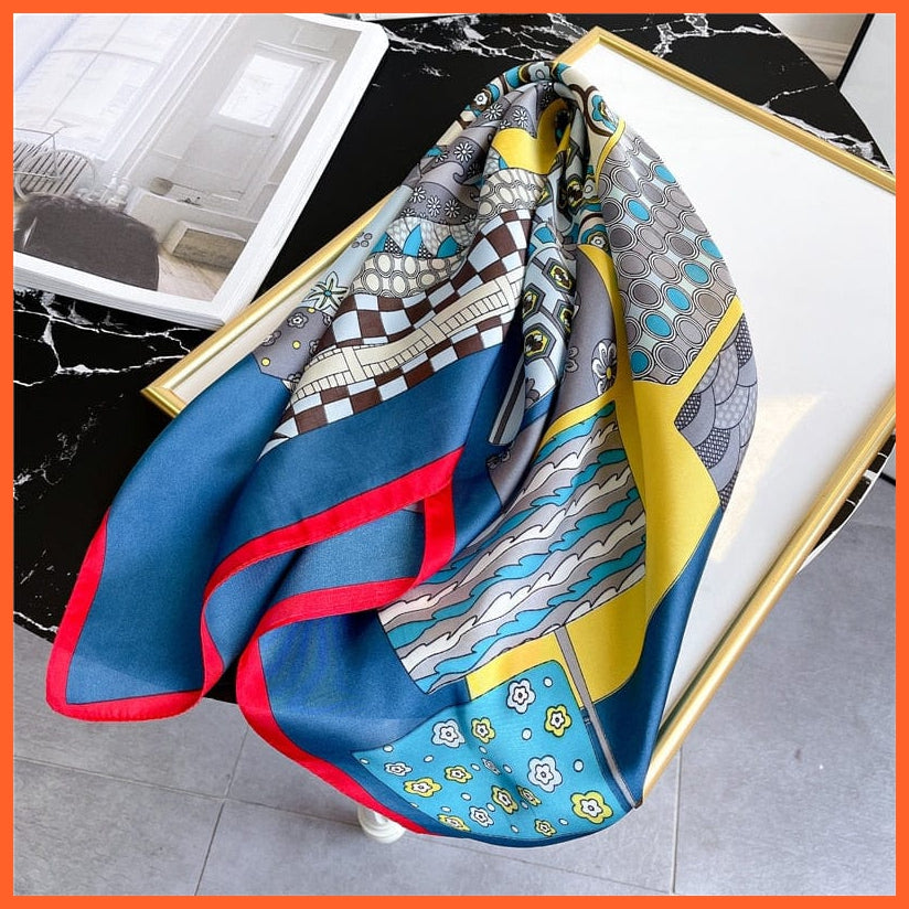 whatagift.com.au Women Scarf FJ284X-3 / 70X70CM New Silk Scarf square fashion printed small handkerchief bandana hair band hijabs