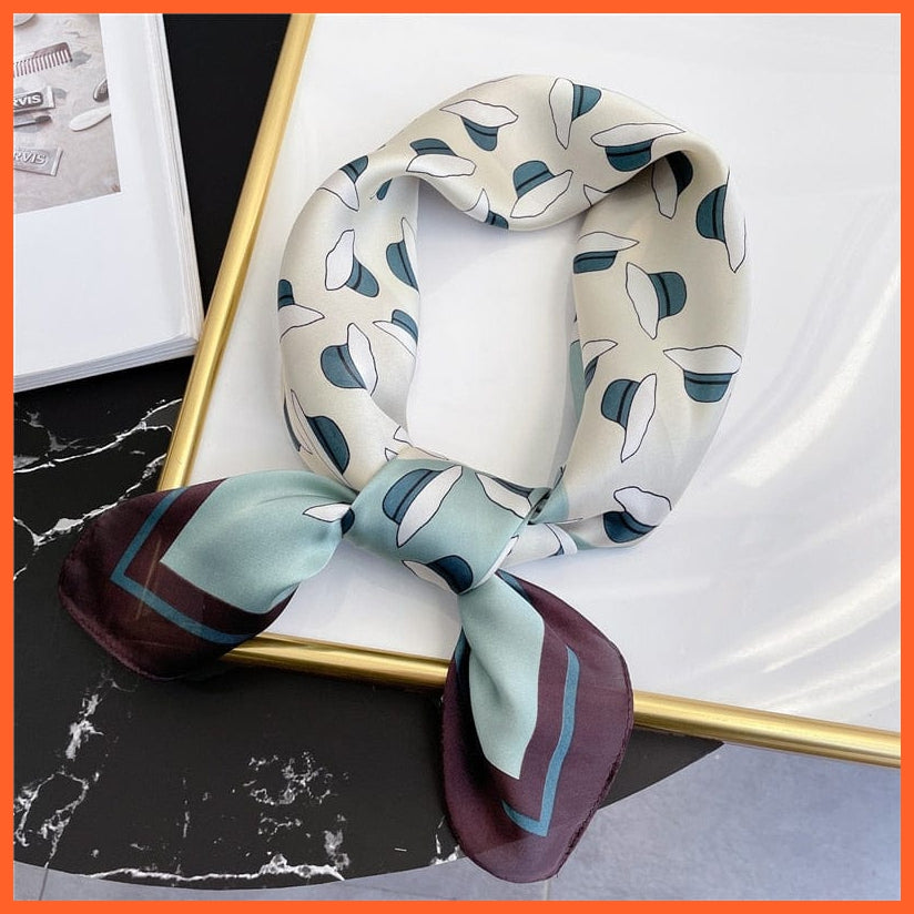 whatagift.com.au Women Scarf FJ337-3 / 70X70CM New Silk Scarf square fashion printed small handkerchief bandana hair band hijabs