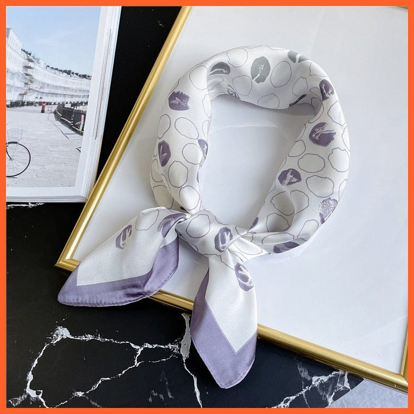 whatagift.com.au Women Scarf FJ339-3 / 70X70CM New Silk Scarf square fashion printed small handkerchief bandana hair band hijabs