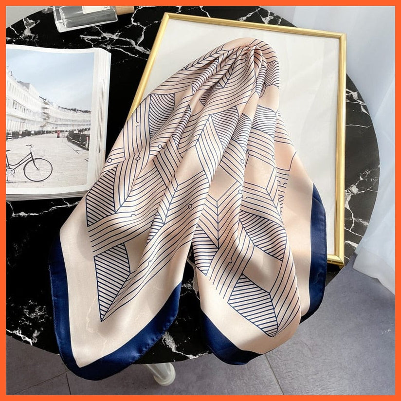 whatagift.com.au Women Scarf FJ340-1 / 70X70CM New Silk Scarf square fashion printed small handkerchief bandana hair band hijabs