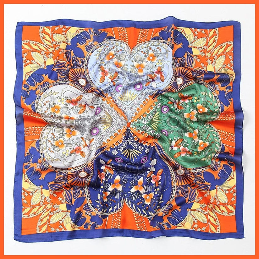 whatagift.com.au Women Scarf Handkerchief Satin Scarf | Women Summer Luxury Leopard Hair Shawl Silk Hijab