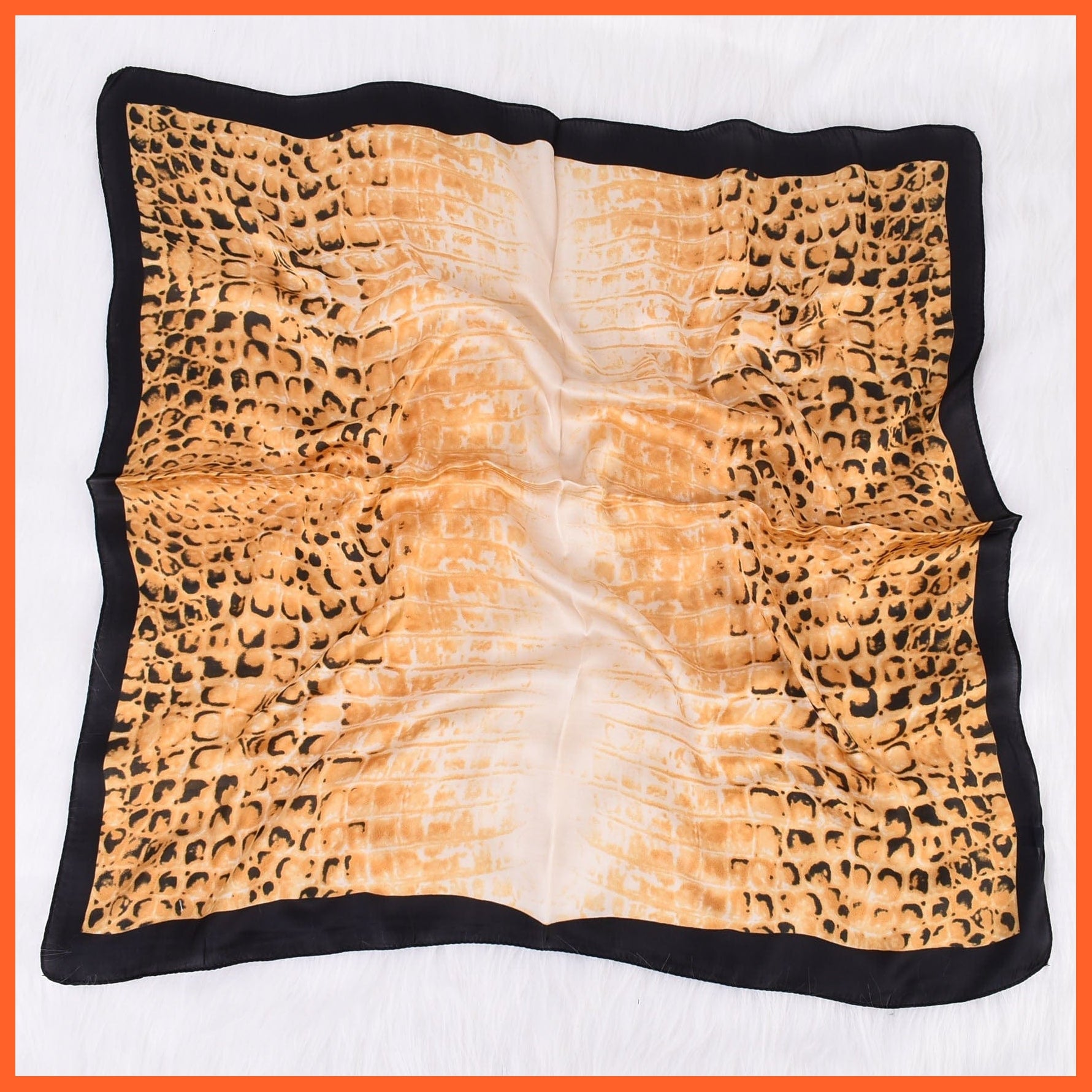 whatagift.com.au Women Scarf Handkerchief Satin Scarf | Women Summer Luxury Leopard Hair Shawl Silk Hijab