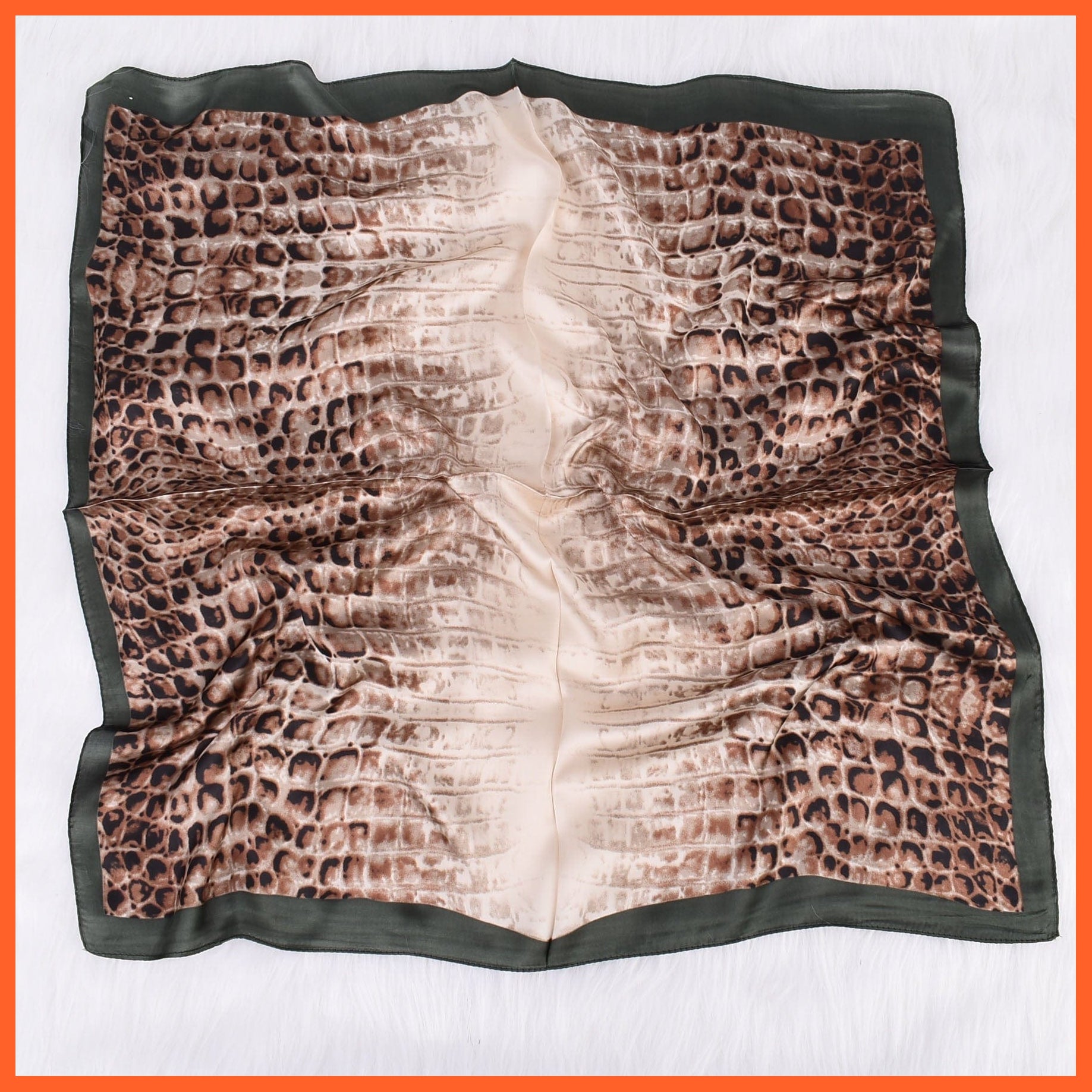 whatagift.com.au Women Scarf Handkerchief Satin Scarf | Women Summer Luxury Leopard Hair Shawl Silk Hijab
