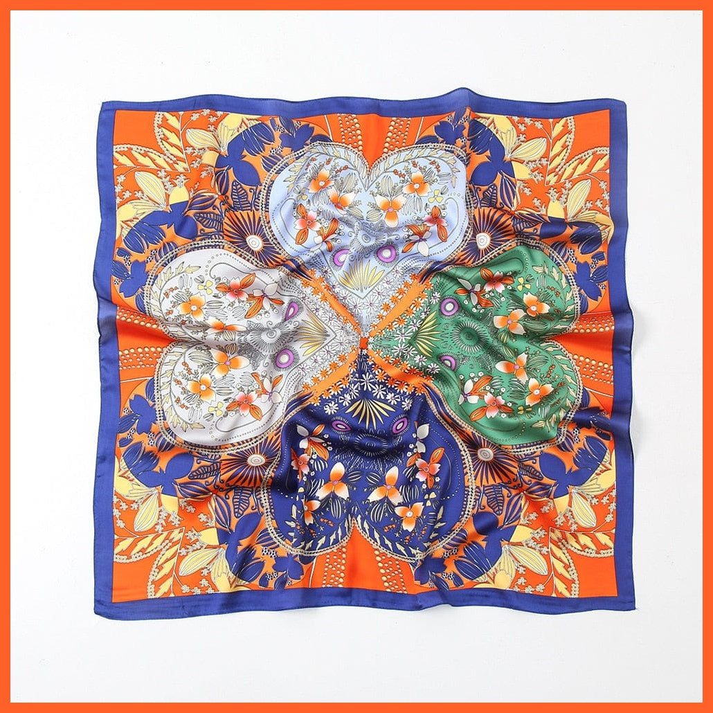 whatagift.com.au Women Scarf Handkerchief Satin Scarf | Women Summer Luxury Leopard Hair Shawl Silk Hijab