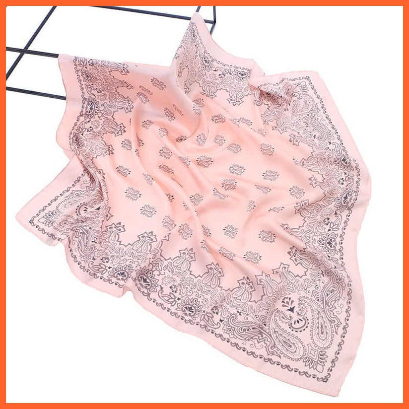 whatagift.com.au Women Scarf Handkerchief Satin Scarf | Women Summer Luxury Leopard Hair Shawl Silk Hijab