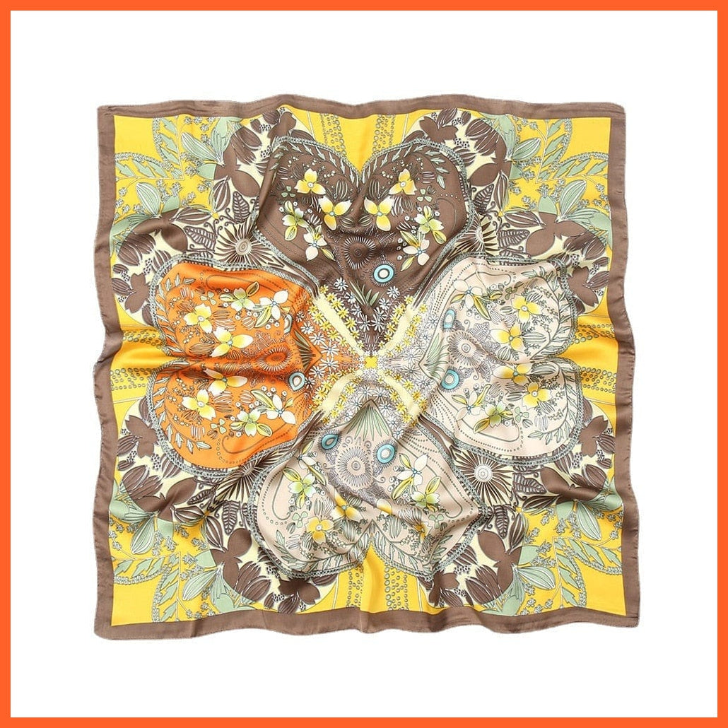 whatagift.com.au Women Scarf Handkerchief Satin Scarf | Women Summer Luxury Leopard Hair Shawl Silk Hijab